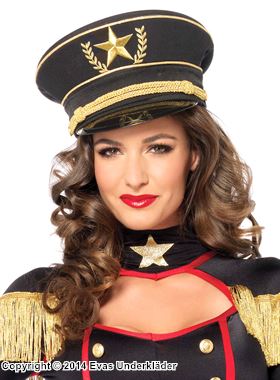 Female military general, costume hat